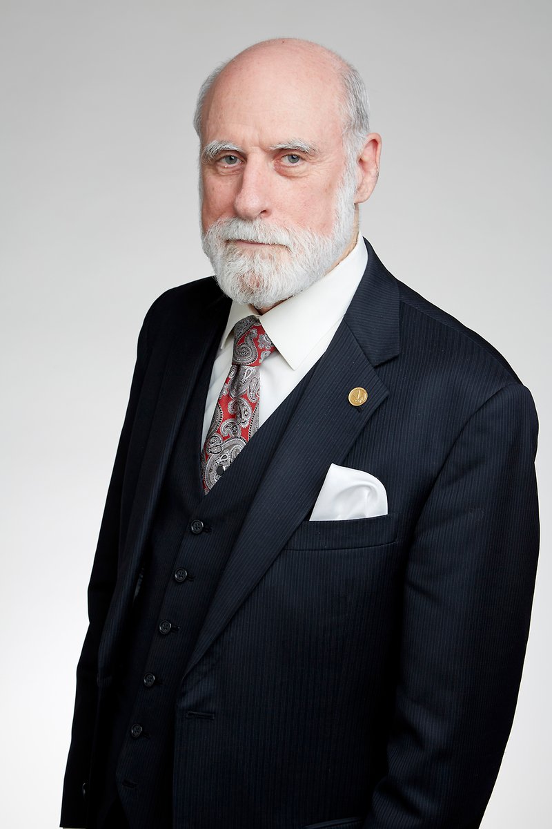 Portrait de Vinton Cerf, co-créateur du protocole TCP/IP